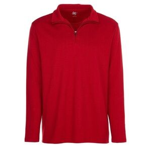 NEW Men's Classic Red Zip-Up Sweater